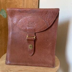 Col. Littleton Fine Leather Vintage Tablet Bag
